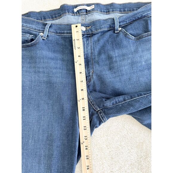 Levi's Jeans Womens Plus Size 22W Blue Wash Mid Rise Straight Denim - Picture 12 of 12